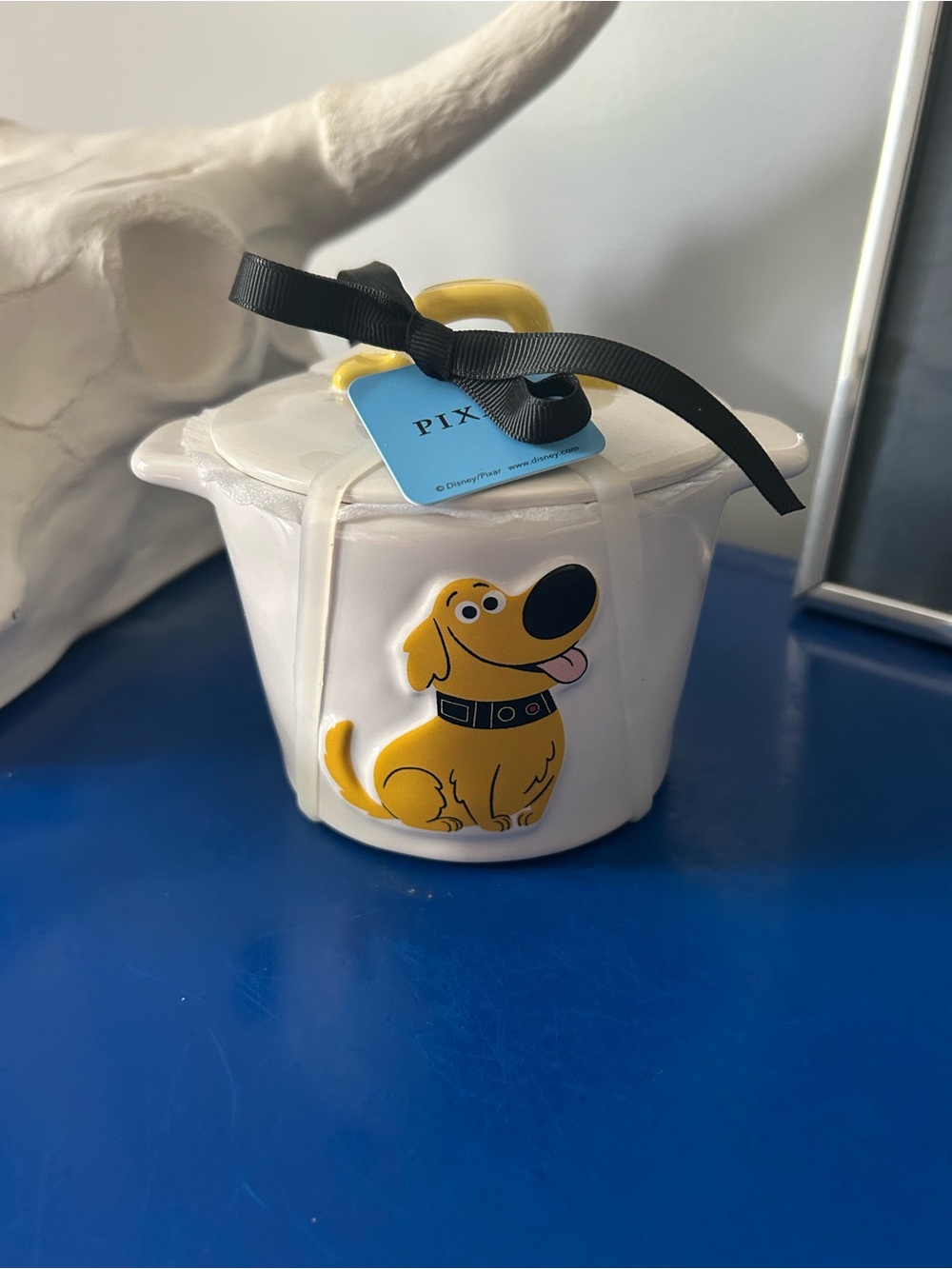 Rae Dunn Disney Pixar Up Dug the Dog Mini Pot Serving Dish with Topped Lid